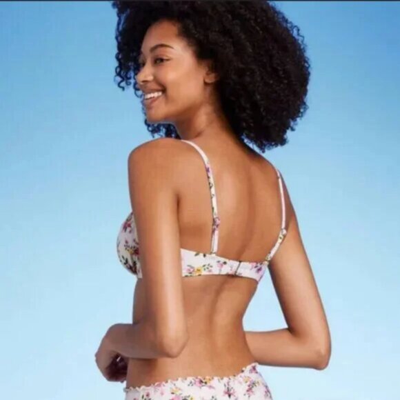 Ruched Underwire Bikini Top - Shade & Shore™ Multi Ditsy Floral Print 36B - Picture 8 of 8